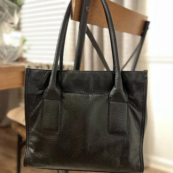 Kate Spade Hayes Street Black Pebbled Leather Tote with Tassel - Picture 5 of 8